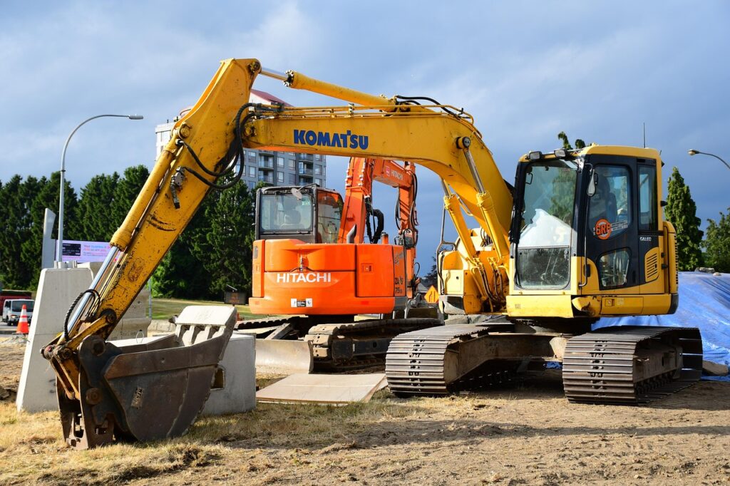 These hybrid machines combine a front loader and a rear backhoe, making them ideal for smaller jobs that require both digging and material handling.